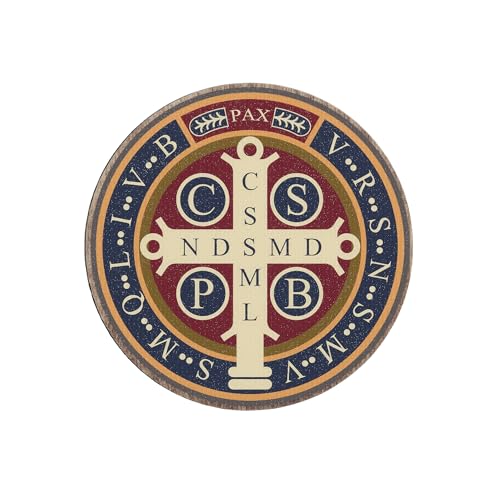 Imán Medalla San Benito de 3 pulgadas miniatura 1