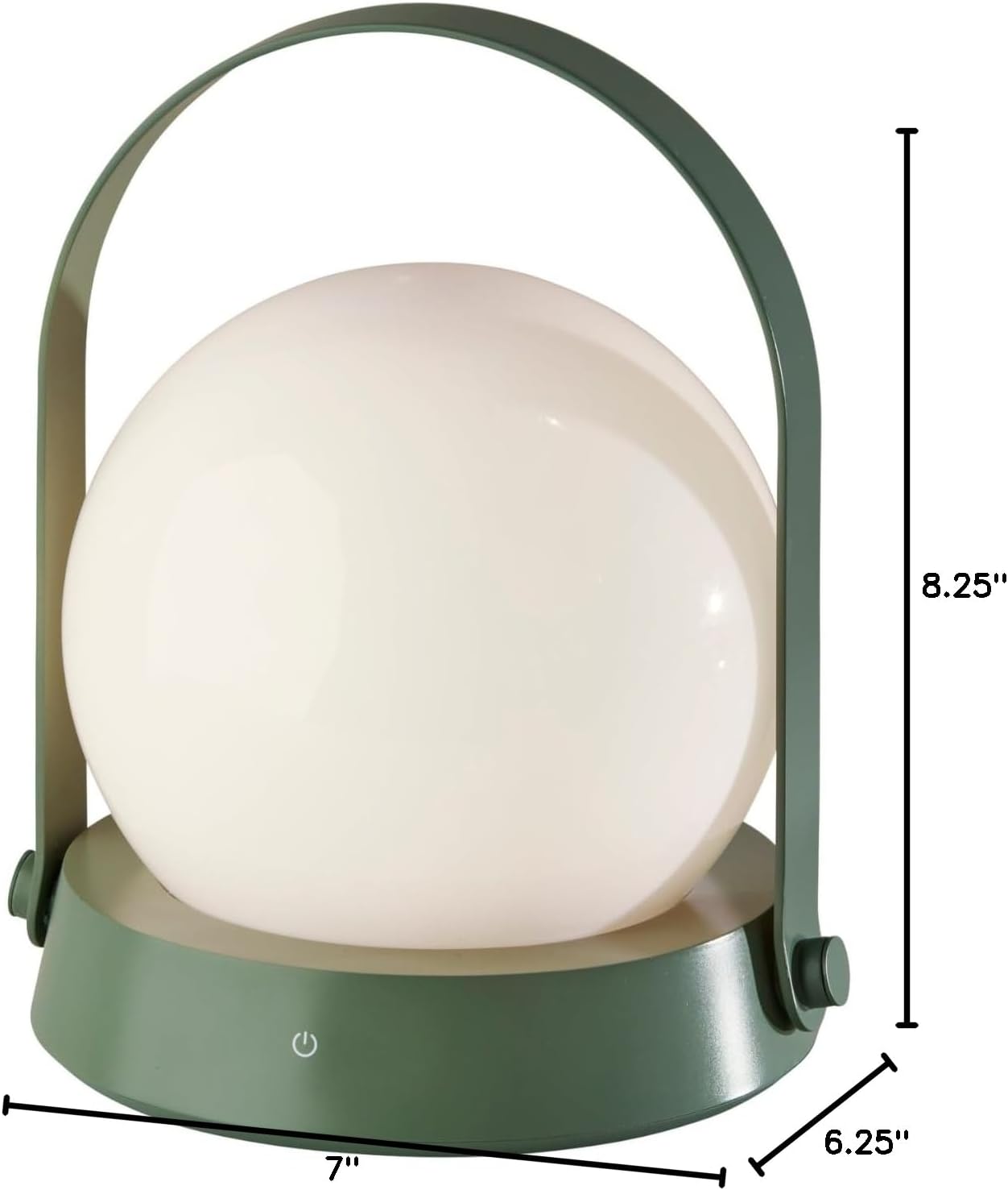 Sage Green Arc LED Touch Table Lantern