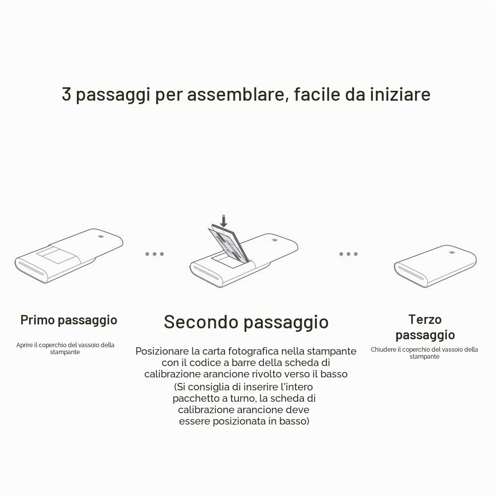 Dewanxin per Xiaomi Pocket Print Incolla carta, 50 fogli 5 x 7,6 cm ZINK Print Paste Paper per Xiaomi Pocket Stampante fotografica istantanea portatile