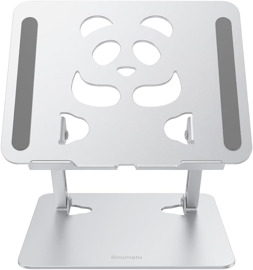 Soporte para portátil ajustable de aluminio con diseño panda miniatura 1