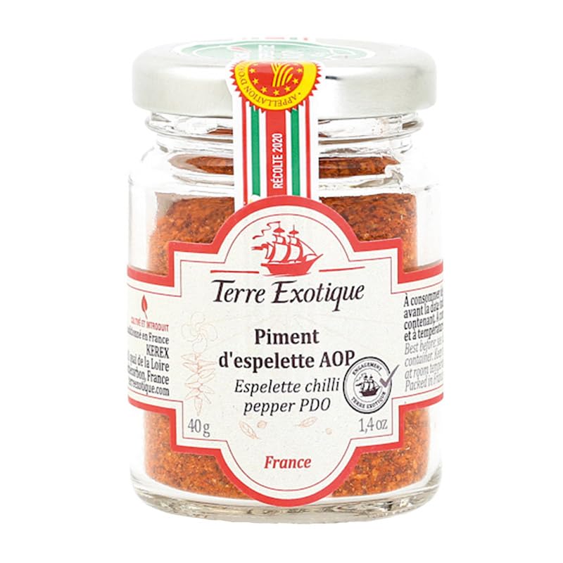 Terre Exotique | Paprika d'Espelette DOP - Pot de 40 g.