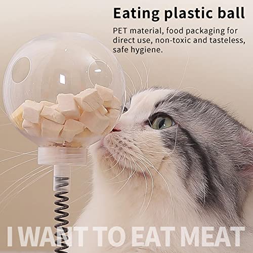 petisco para gatos com mola | Dispensador guloseimas para gatos Brinquedo erva gato Brinquedo primav