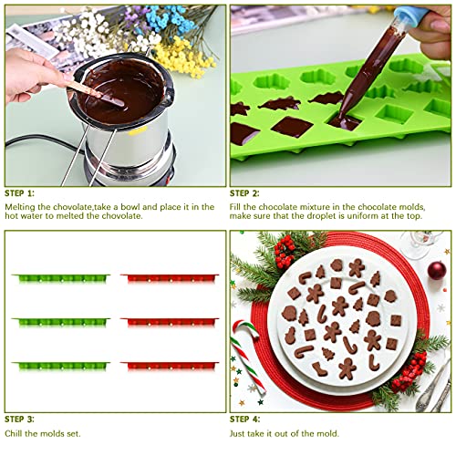 Treedix Lot De 6 Moules En Silicone 3D Pour Fabrication De Bougies