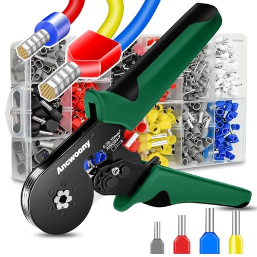 ANCWOONY Ferrule Crimping Toolkit.