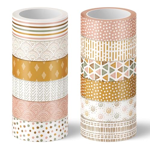 Ruban washi bohème abstrait géométrique pour scrapbooking et journal
