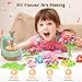 GirlsHome 300+PCS Fabric Flower Bouquets Toys, DIY Flower Making Kit for Kids, Arts and Crafts for Kids, Reusable Educational Preschool Toy, Valentines Day Gift Birthday Gifts for 4 5 6 7 8+ Year Old