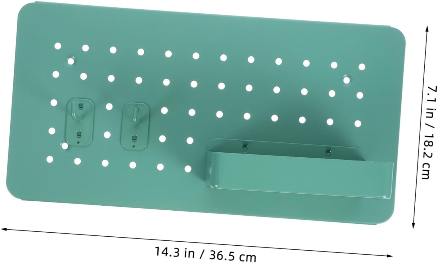 1set Pegboard Wall Organizer Versatile Storage Box with Hooks for Stylish Desktop Organizer for Efficient Categorization and Easy with Dual Hooks