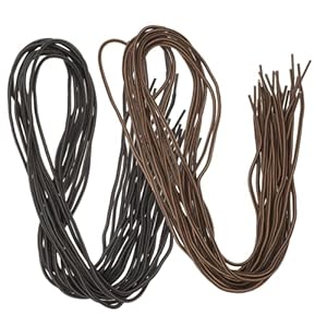 Supvox 10 Paar Schnürsenkel Schwarz Braun