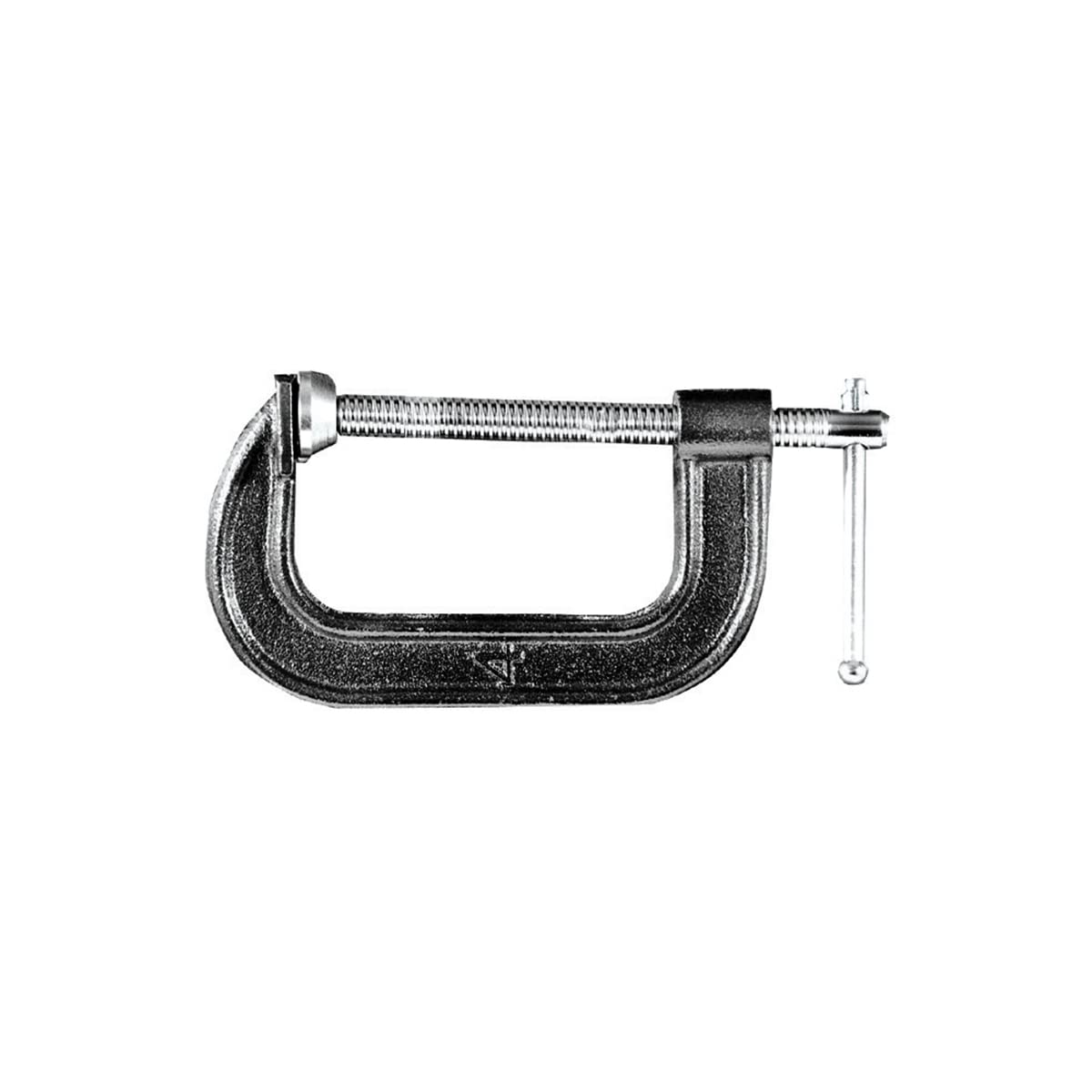 K Tool International 70184 4" Multi-purpose C Type Clamp for Garages, Repair Shops and DIY, 3.5" Depth, Ductile Iron, Painted, Used on Wood, Aluminum, Metal