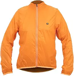 Jaqueta Corta Vento de Ciclismo Masculina Márcio May Pro New Orange