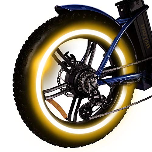 Addmotor 2Pcs Wheel Rim Stickers Stripes 3M Reflective Decals Tape Reflector for 26