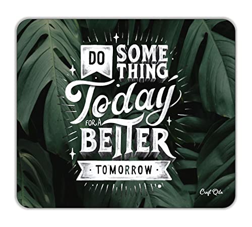 Image of Craft Qila Do Something Motivational Mouse Pad for Laptop Computer (8.5 x 7.5 Inches)