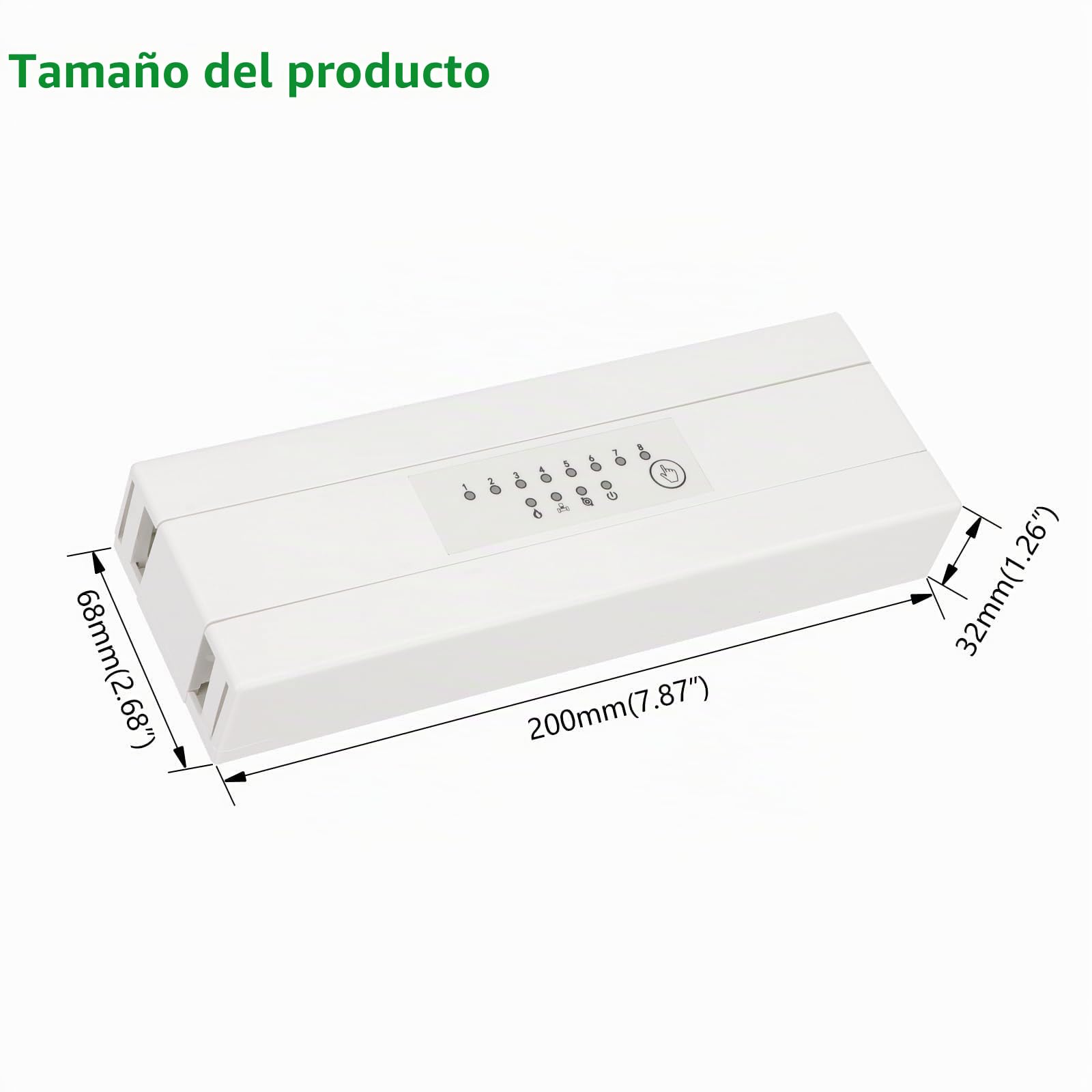 Controlador de Centro de Cableado Wengart WG521, AC230V 10A Tamaño Pequeño para Termostato de 8 Zonas y Actuadores, Caldera de Gas Conectada y Bomba de Agua para Calefacción por Suelo Radiante