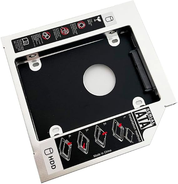 DY-tech 2nd Hard Drive HDD SSD Optical Bay Caddy Frame Tray for HP Pavilion dv6 6060ep 6b13es TS-L633R DVD