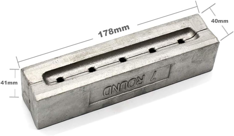 Dimatteo Round Sinker Mold with 5 Cavities and 3-Ounce,Without Handle