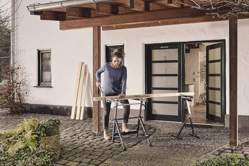 wolfcraft Rollenbock 3-in-1 – Auflagebock & Kugelauflage, 630–1000 mm – Ansicht 6