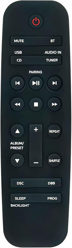 CD Player Replace Remote Control Compatible with Philips AZ700T | Portable CD Soundmachine AZ700T/37 Portable Boombox CD Player