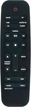 CD Player Replace Remote Control Compatible with Philips AZ700T Portable CD Soundmachine AZ700T/37 Portable Boombox CD Player