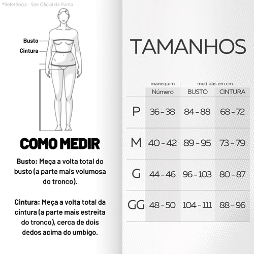 PUMA Kit 2 Tops Puma Nadador Sem Costura GG 1 Preto - 1 Orquídea