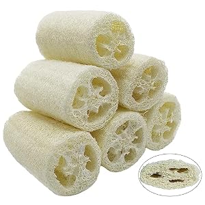 Ceshmd 6 Stücke Natürliche Luffa Schwämme
