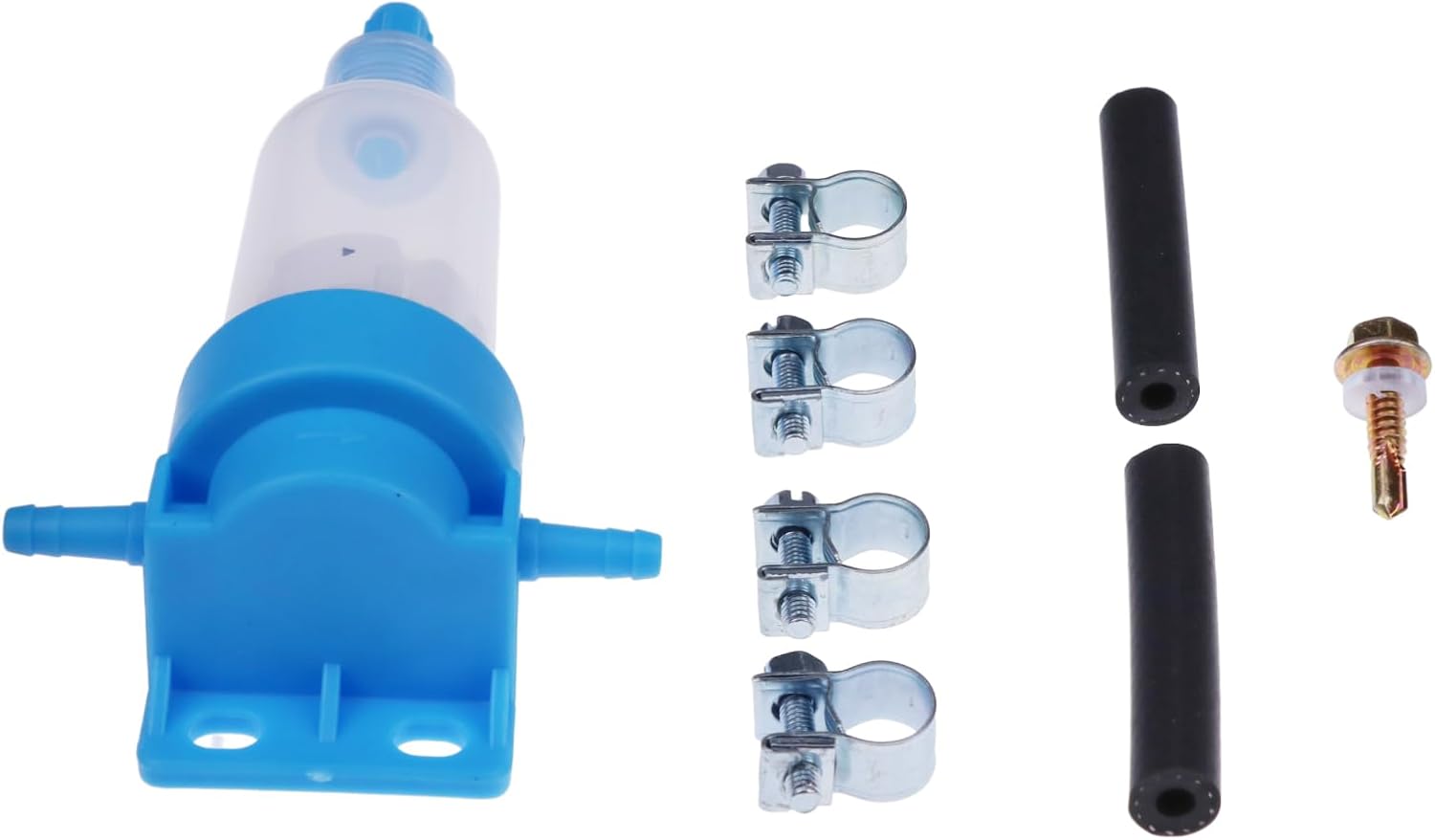Removable Fuel Water Separator Metal Mesh Filter Kit with Clamps and Hoses Compatible with Eberspacher Webasto Diesel Parking Heaters