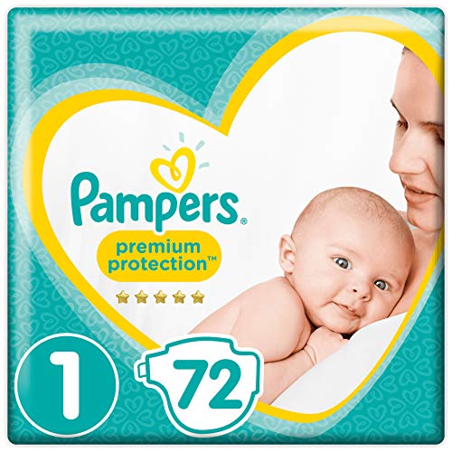 Couches Pampers Taille 1 Premium Protection pack de 72 pour nouveau-né 2 à 5 kg - 3