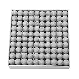 Alomejor 100 Pezzi Punte da Biliardo, Durevole Billiard Puntali in Plastica Sostitutivo Stecca da Biliardo (11mm)