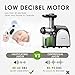 Juicer, Aicook Slow Masticating Juicer, Cold Press Juicer Machine Easy to Clean, Higher Juicer Yield and Drier Pulp, Juice Extractor with Quiet Motor and Reverse Function, BPA-Free, with Recipes