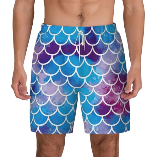 Short de bain respirant homme avec motif écailles pour vos activités de plein air