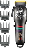 WTYBRMYO Hair Clipper Electric Trimmer Men Professional Barber Cordless Shaver for Man Cleaning Machine(Black)