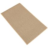 Angoily Küchenmatte 44X120cm Rutschfest Leinen mit Gummirücken Waschbar Bodenschutz für Küche und Wohnzimmer Strapazierfähige Anti Rutsch Bodenmatte