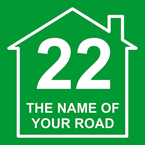 Magnetic Marketing Mülltonnen-Aufkleber D5, personalisierbar mit Adresse, 18 x 18 cm, 3 Stück - Image 4