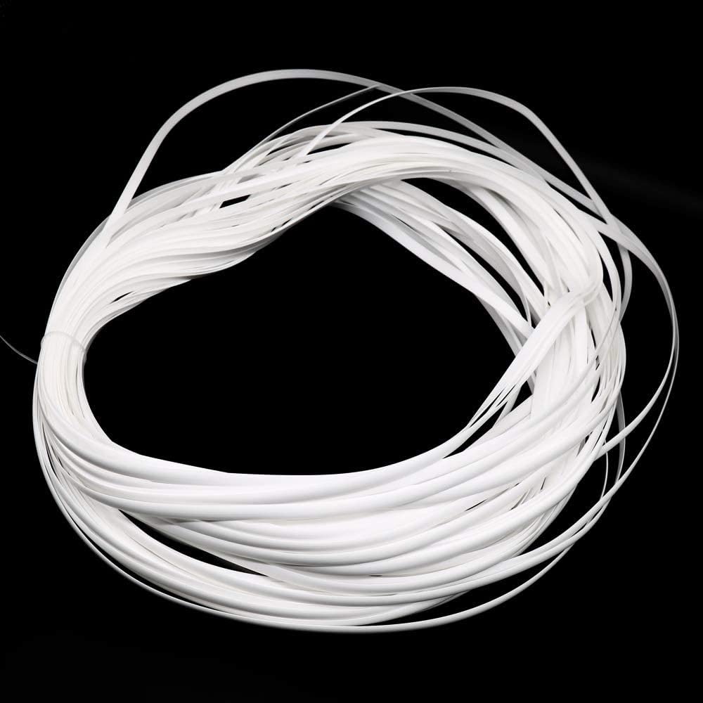 OUdini Materiale Tessuto in Rotolo Di Rattan 500G Materia Prima per Tessitura in Plastica Sintetica Bianca Pe Sintetico