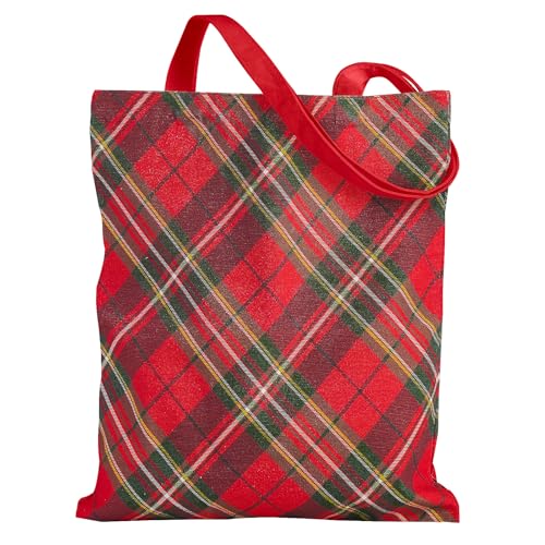 Loveinside Saco de lona natalícia para mulheres e meninas, reutilizável, para o ombro, ideal para guardar embalagens, 35 x 40 cm (1 unidade)., Quadros estilo búfalo