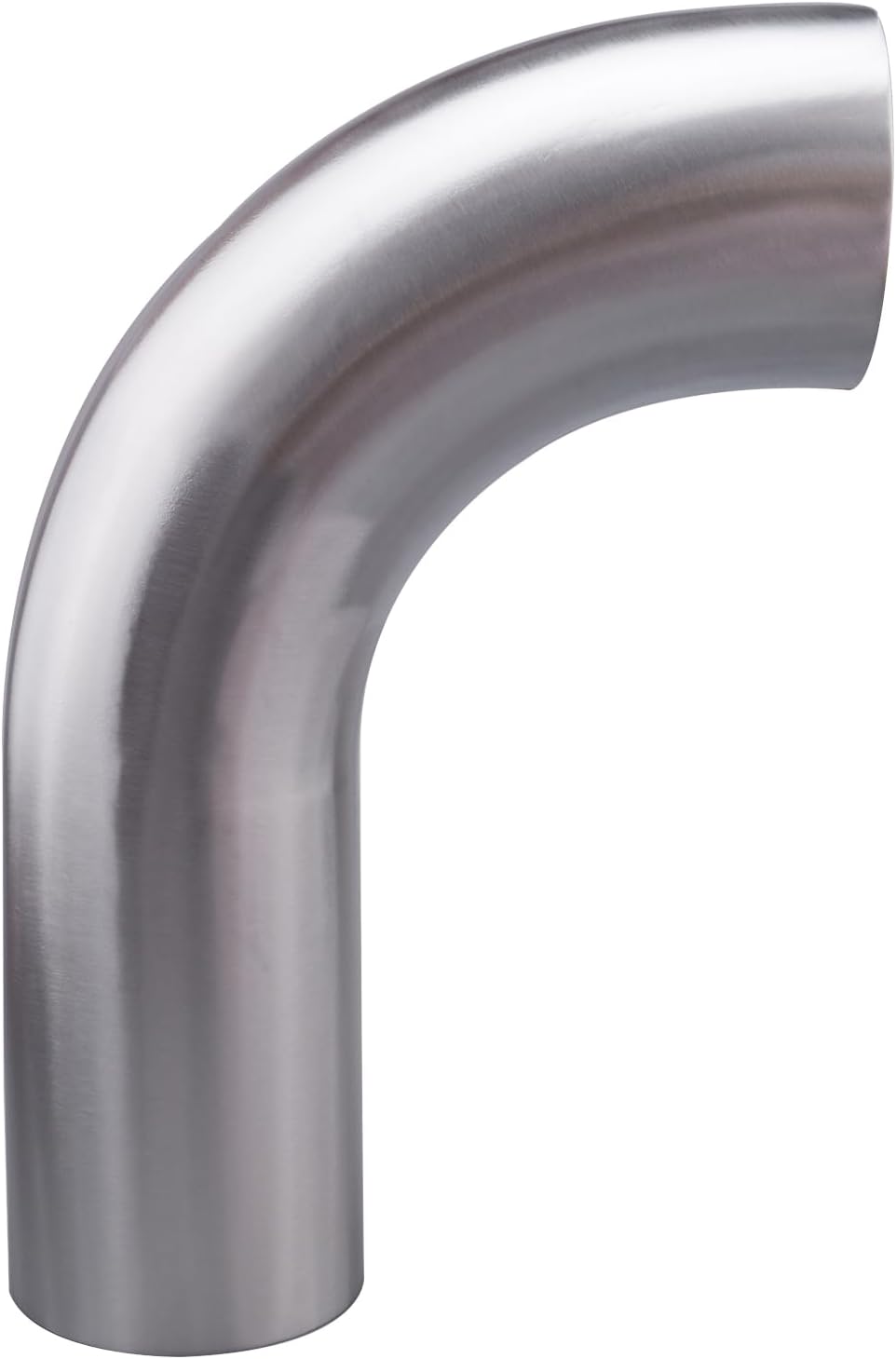 AC PERFORMANCE 4" OD 90 Degree Aluminum Elbow Air Intake Pipe Tube with 10" Leg with Full 304 Stainless Steel 4" T-Bolt Hose Clamp (Pack of 2)