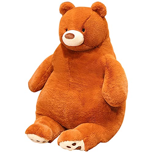 ronivia Bear Weighted Stuffed Animals, 21.5" 5.2 lbs Weighted Bear Plush Toy Large Brown Bear Weighted Plush Animal Pillow Gifts for Boys and Girls
