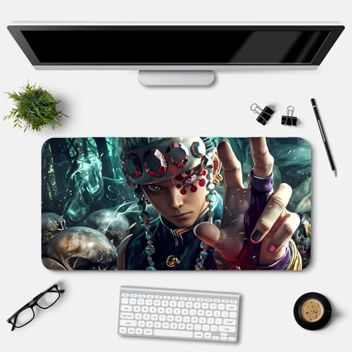 Image of Anime fearturing Large Gaming Mouse Pad, Extended Desktop Mat, 58 x 28 cm. (Multicolor)