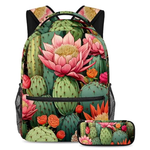 Sac à dos scolaire cactus grand format pour finir le désordre