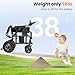 Electric Wheelchairs for Adults Lightweight 38lbs, Foldable Motorized Wheelchair for Seniors, 15 Miles Long Travel Range, All Terrain Portable Power Wheelchair Support 350 lbs(18.5 Inch Wide Seat)