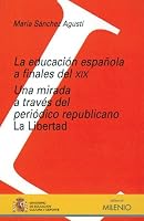 La educación española a finales del XIX 8497430115 Book Cover