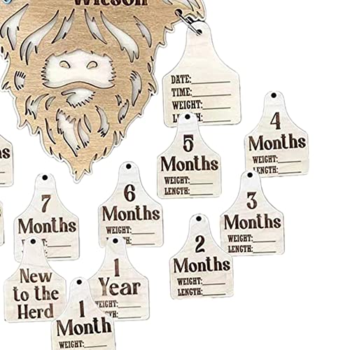 Ronyme Wooden Wall Plaque Replacement Ear Tags Bull Signs Cow Wooden Signs For Gate Restaurant #TOP1