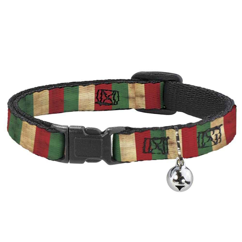 Collar de gato breakaway ajustable bandera de Italia vintage con campana de seguridad
