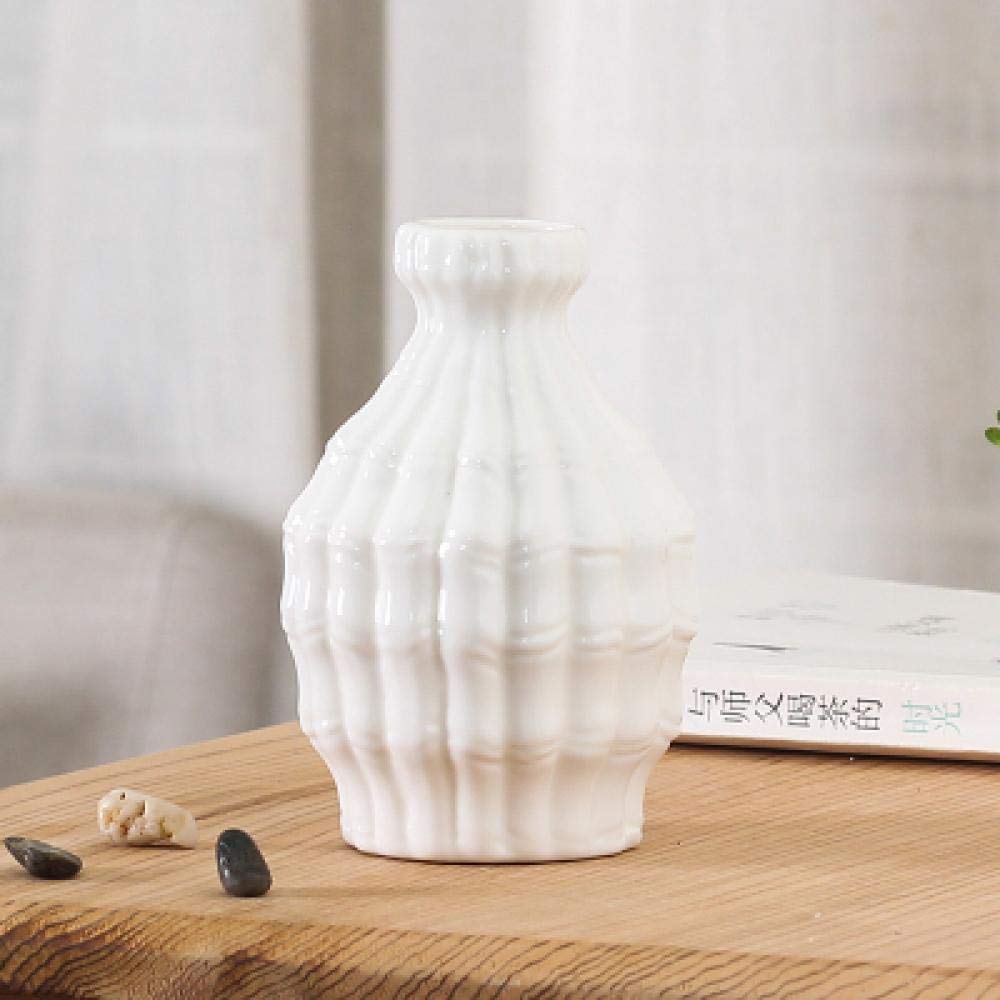 Vase céramique de décoration petite taille blanc style européen moderne