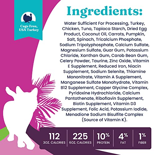 Image of Solid Gold Tropical Blendz Wet Cat Food - Turkey Pate in Coconut Oil - Canned Cat Food, 16 Pack