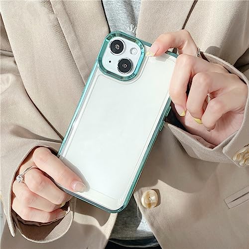 Coque rigide transparente antichoc pour iPhone 8 verte de protection