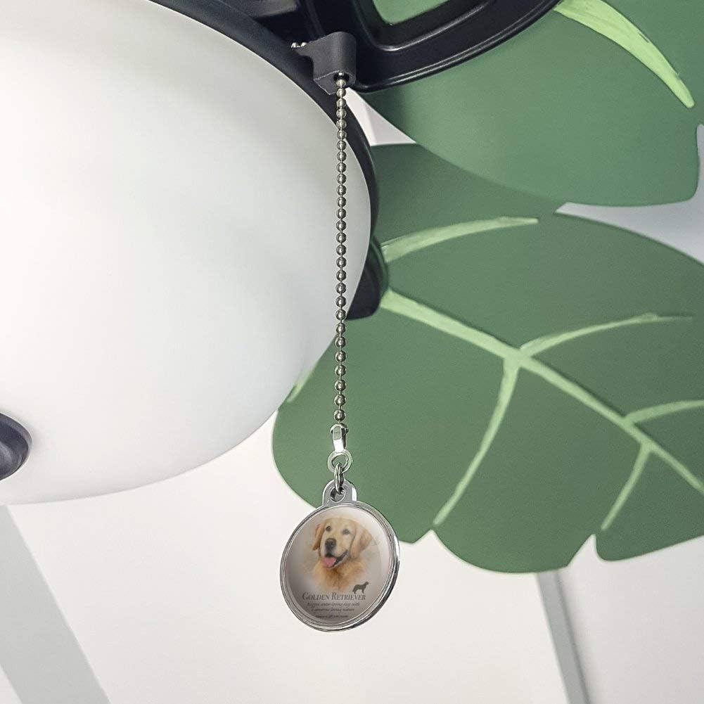 GRAPHICS & MORE Golden Retriever Dog Breed Ceiling Fan and Light Pull Chain