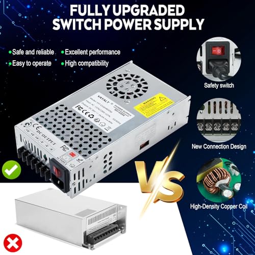 Image of VAYALT DC 36V 16.6A 600W Switching Power Supply, 110V /220V AC to DC Converter, Universal Regulated Switching, 36V Power Supply for CCTV Camera System, 3D Printer, LED Strip, Computer Project