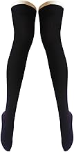 Women's Over the Knee Socks, Long Socks, High Socks, Cotton, Thermal, Cold Protection, Thigh-High Socks, Warm Socks, Beautiful Legs, Solid, School, Work, Cute, One Size Fits Most