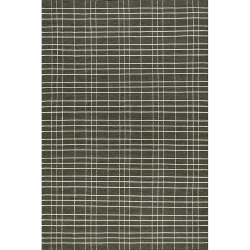 Rugs USA x Emily Henderson Charlie Plaid Wool Area Rug, 8x10, Green