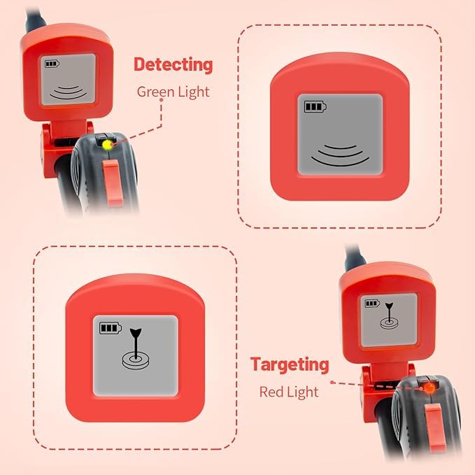 Metal Detector for Kids 8-12, Waterproof Search Coil,Safe & Easy to Use,Sound & LCD Display Results,High Sensitivity,Adjustable Stem,Beach, Backyard,Outdoor Exploration,Fun & Educational.